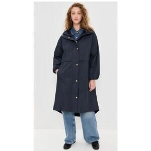 Barbour Naboo Navy Showerproof Rain Jacket - Size 4